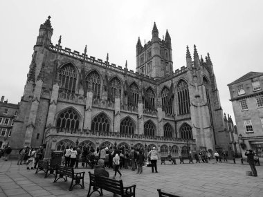 Siyah ve beyaz, banyo banyo Abbey