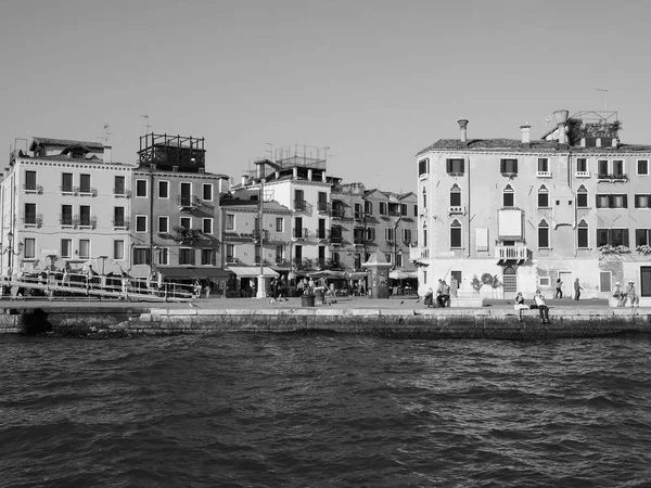 Ansicht von Venedig in schwarz-weiß — Stockfoto