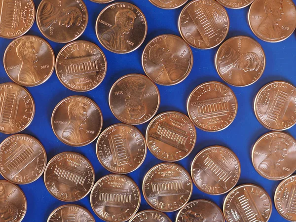 One Cent Dollar coins, États-Unis — Photo