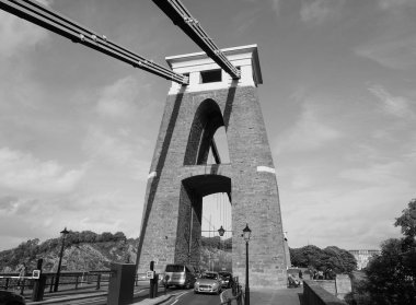 Clifton Bristol siyah beyaz asma köprü