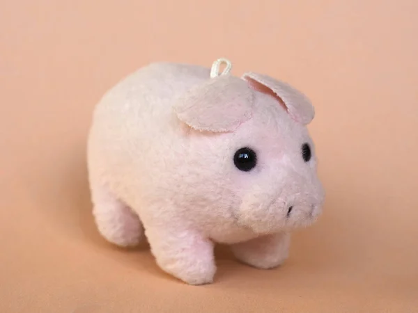 Pink toy pig — Stock Photo, Image