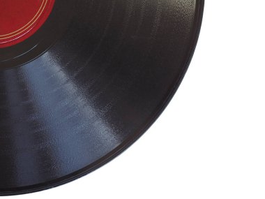 Vinil plak ayrıntı kopya alanı ile