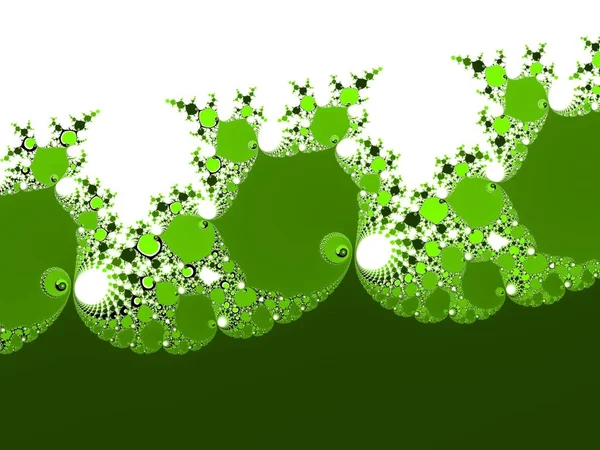 Fundo fractal verde amarelo — Fotografia de Stock