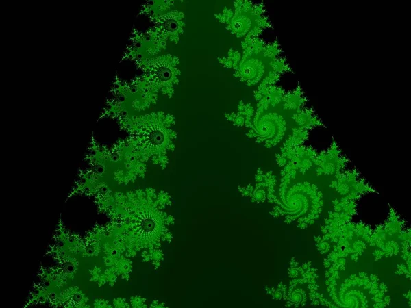 Fundo fractal verde — Fotografia de Stock