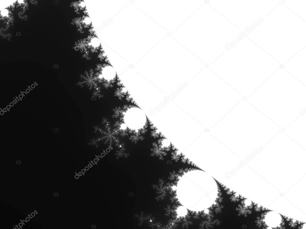 Grayscale fractal background