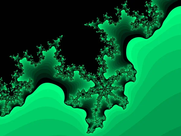 Fondo fractal verde primavera —  Fotos de Stock