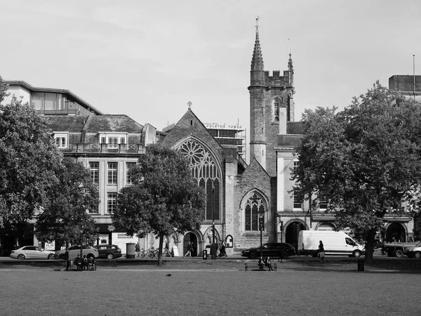 Borgmästare kapell i Bristol i svart och vitt — Stockfoto