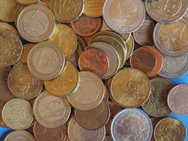 Euro coins, Avrupa Birliği'nin arka plan