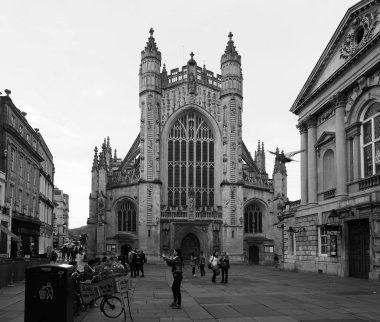Siyah-beyaz banyo gelen turist