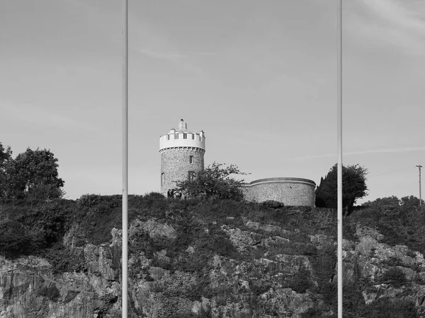 Clifton-Hängebrücke in schwarz-weiß — Stockfoto