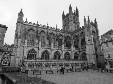 Siyah ve beyaz, banyo banyo Abbey