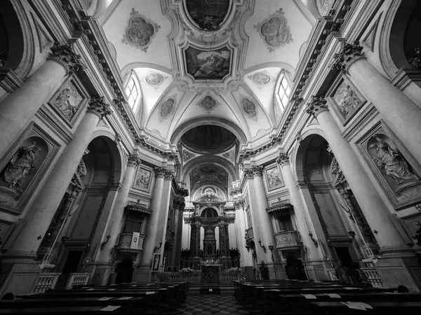 I Chiesa Gesuati a Venezia in bianco e nero — Foto Stock