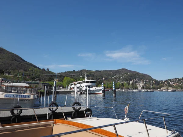 Uitzicht op het meer como — Stockfoto