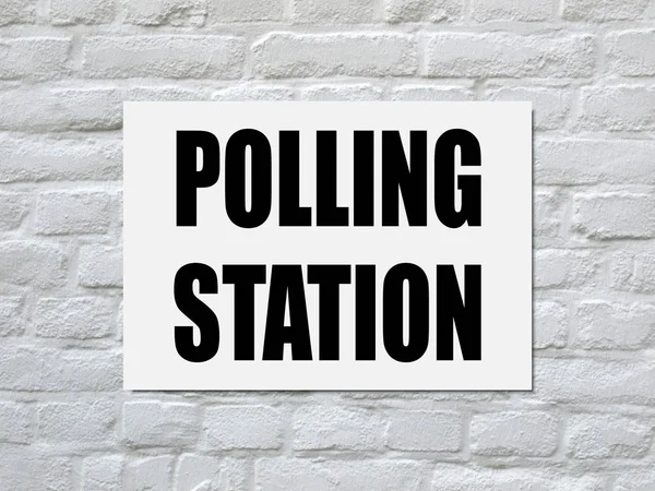 Genel seçimler Yoklama İstasyonu — Stok fotoğraf