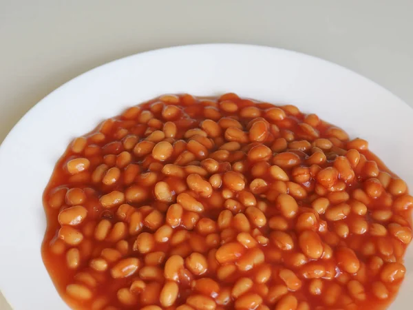 Pečené fazole jídlo — Stock fotografie