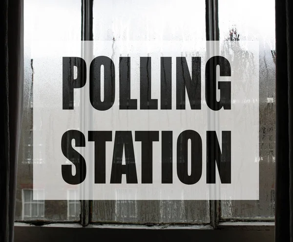 General elections polling station — Stock Photo, Image