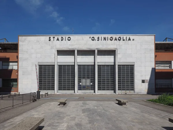 Стадион Синигалья в Комо — стоковое фото