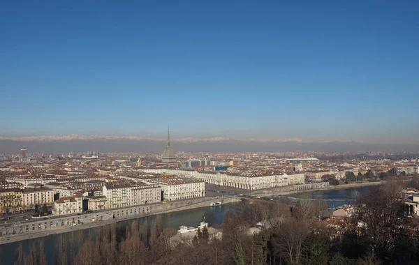 Widok z lotu ptaka na Turyn — Zdjęcie stockowe