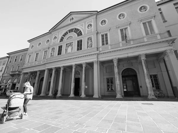 Liceo St Cecilia em Como em preto e branco — Fotografia de Stock