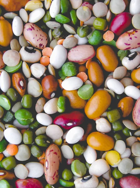 豆サラダ、色あせたビンテージの外観 — ストック写真