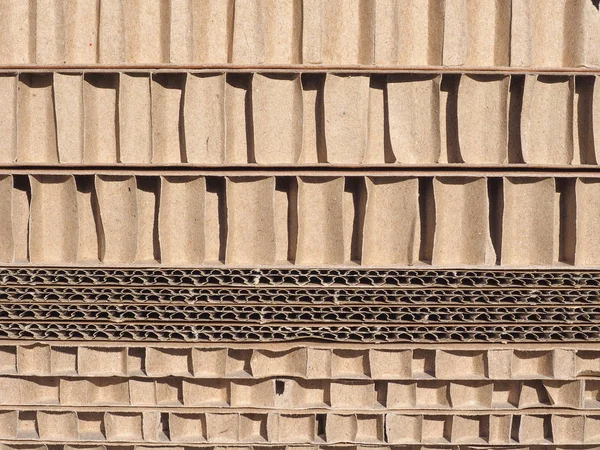 Brown corrugated cardboard texture background — Stock Photo, Image