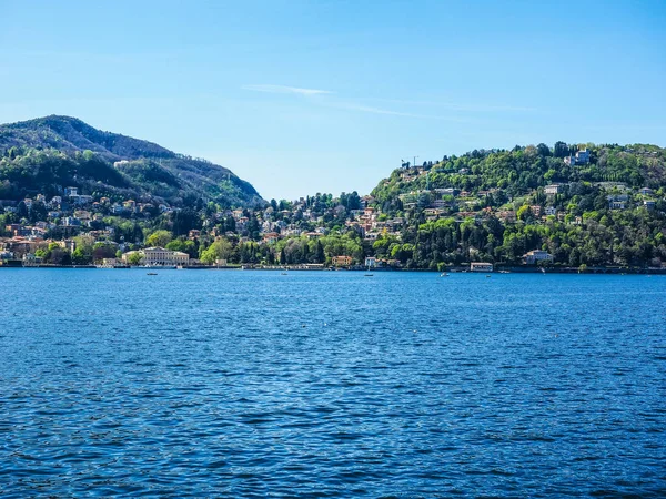 Θέα στη λίμνη Κόμο (Hdr) — Φωτογραφία Αρχείου