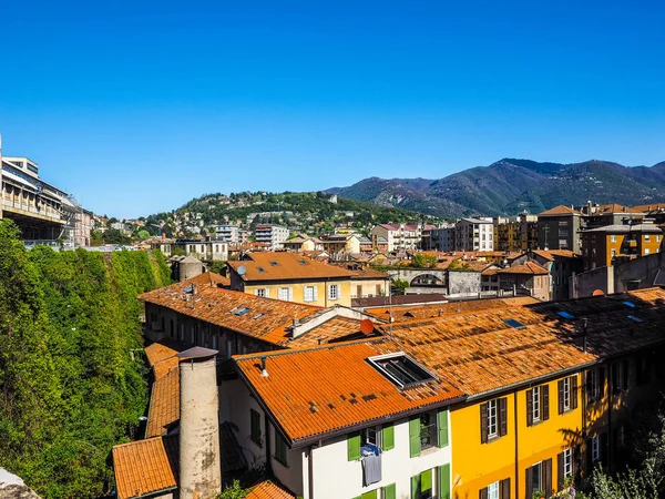 Uitzicht op de stad Como (Hdr) — Stockfoto