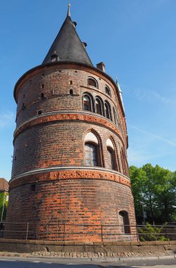 Holstentor (Holsten Gate) in Luebeck