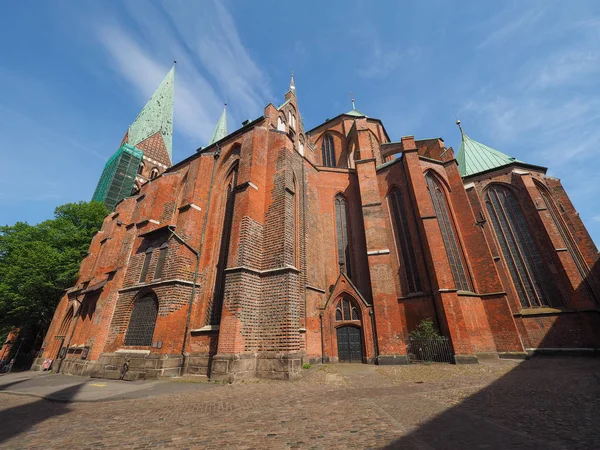 St Marien church in Luebeck — Stock fotografie