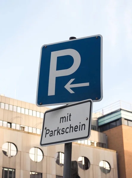 Paid park sign — Stock Photo, Image