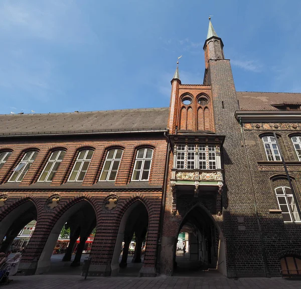 Luebeck Rathaus Municipio — Foto Stock