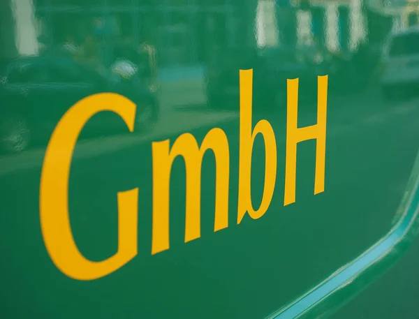 Gmbh 标志意义有限公司 — 图库照片