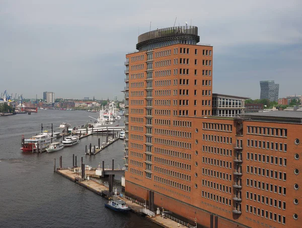 Hamburg-Skyline-Blick — Stockfoto