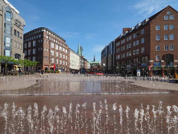 Blick auf die Stadt Lübeck — Stockfoto