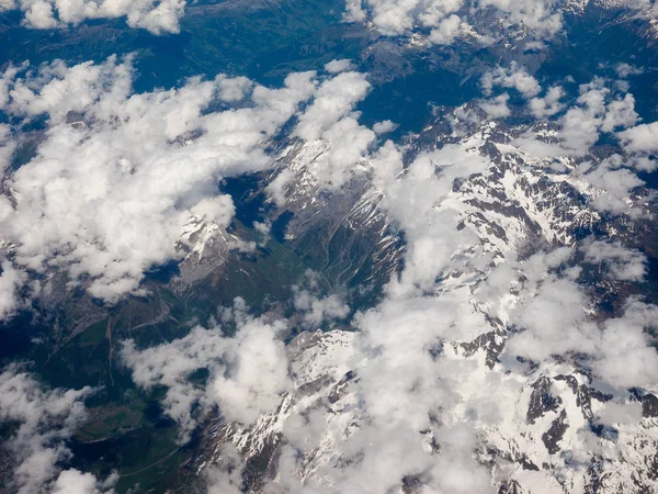 Aerial view of Swiss Alps — Stock Photo, Image