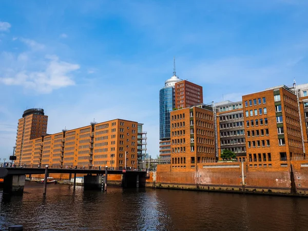 HafenCity em Hamburgo hdr — Fotografia de Stock