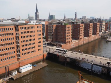 Hamburg manzarası görünümü