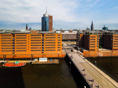 Hamburg manzarası görünümü hdr