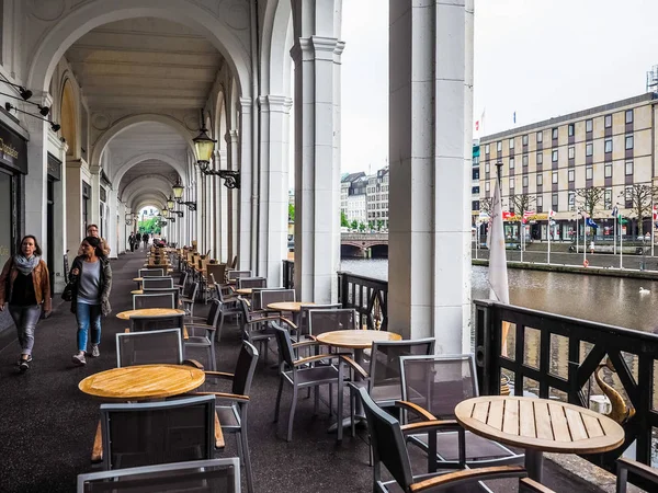 Kleine Alster ad Amburgo hdr — Foto Stock