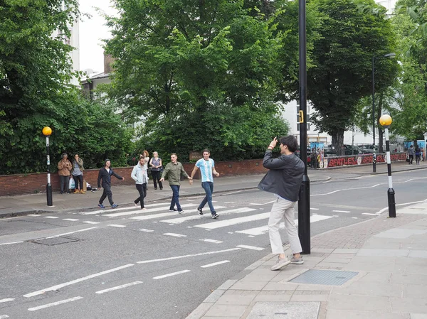 Přechod Abbey road v Londýně — Stock fotografie