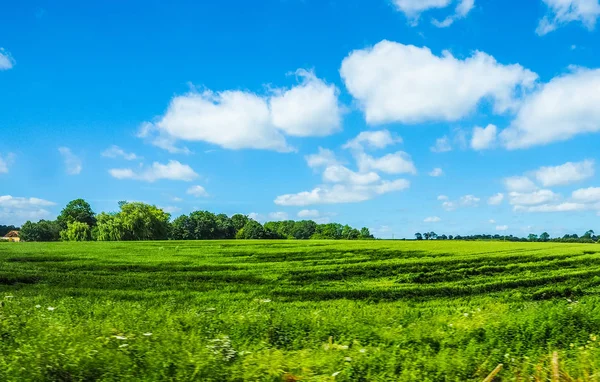 Engelska country panorama (hdr) — Stockfoto