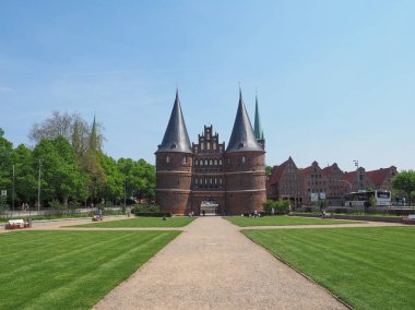 Holstentor (Holsten Gate) in Luebeck
