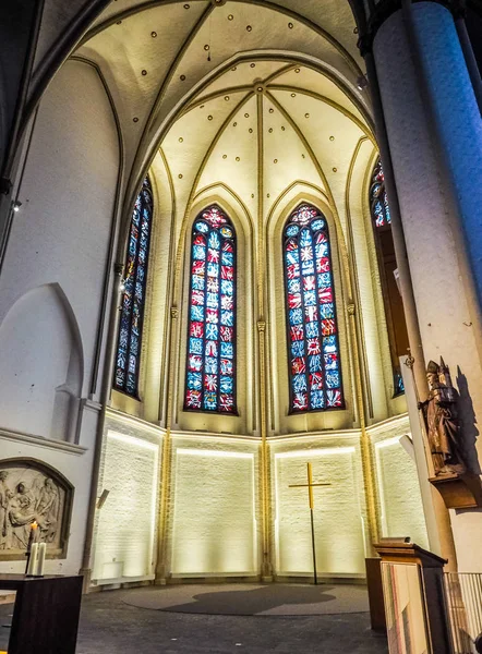 St Petri kyrka i Hamburg hdr — Stockfoto
