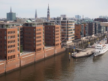 Hamburg manzarası görünümü