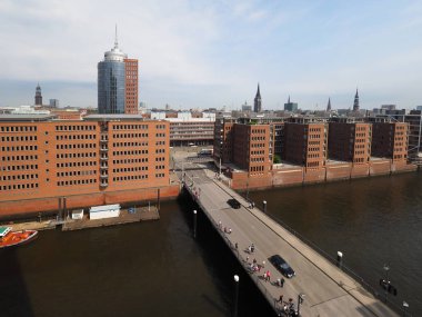 Hamburg manzarası görünümü