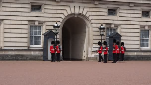 Buckingham palats i London — Stockvideo