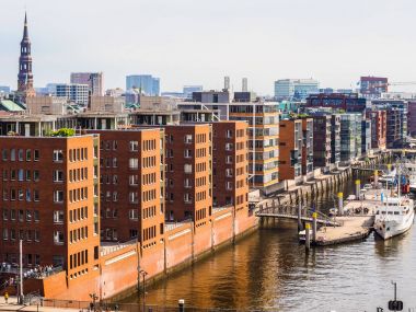Hamburg manzarası görünümü hdr