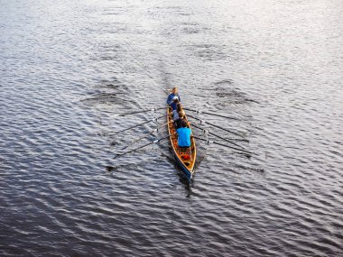 kürek mürettebat tekne Hamburg HDR