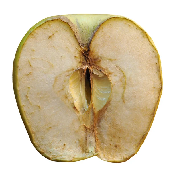 Granny Smith apple ovoce potraviny izolované na bílém — Stock fotografie
