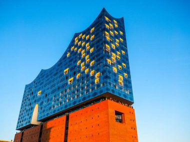 Elbphilharmonie konser salonu Hamburg HDR